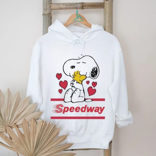 Official Snoopy And Woodstock Loves Speedway logo Shirt