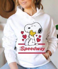 Official Snoopy And Woodstock Loves Speedway logo Shirt