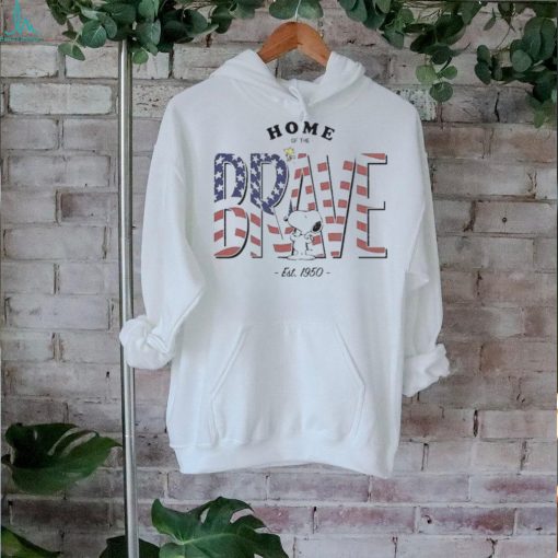 Official Snoopy Home Of The Brave Shirt