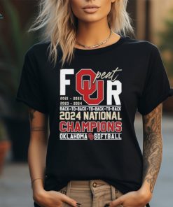 Official Sooners Four Peat National Champions Shirt