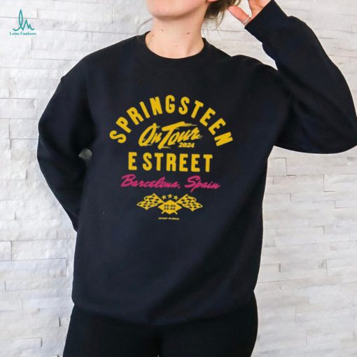 Official Springsteen & The E Street On Tour 2024 Barcelona Spain Estadi Olimpic Shirt