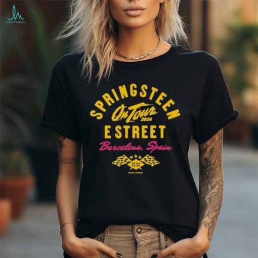 Official Springsteen & The E Street On Tour 2024 Barcelona Spain Estadi Olimpic Shirt