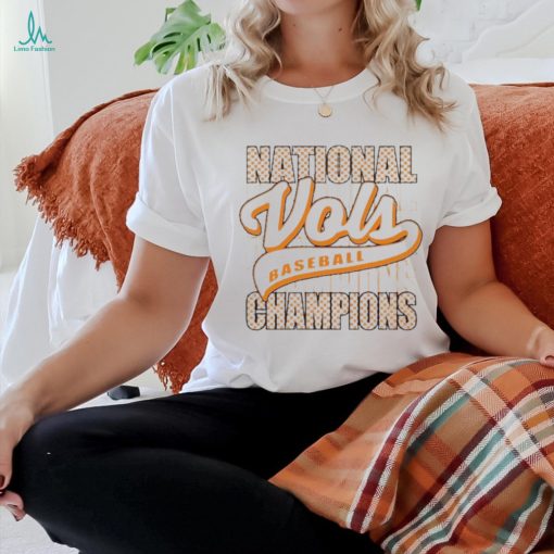 Official Tennessee Volunteers 2024 NCAA Men’s Baseball College World Series Champions Check T Shirt