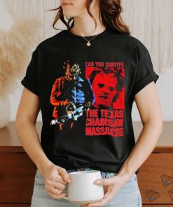 Official Texas Chainsaw Massacre Red Rectangle Leatherface Image Shirt