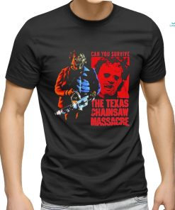 Official Texas Chainsaw Massacre Red Rectangle Leatherface Image Shirt