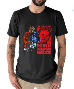 Official Texas Chainsaw Massacre Red Rectangle Leatherface Image Shirt