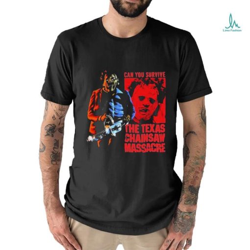 Official Texas Chainsaw Massacre Red Rectangle Leatherface Image Shirt