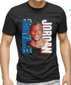 Official The Anthony Jordan Edwards Half Face Signature T shirt