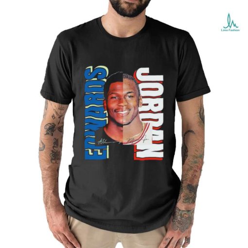 Official The Anthony Jordan Edwards Half Face Signature T shirt
