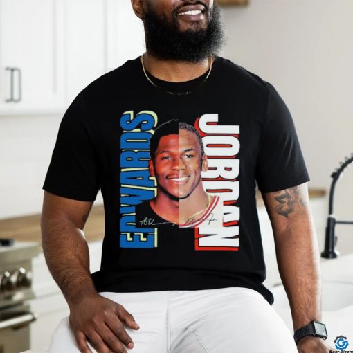 Official The Anthony Jordan Edwards Half Face Signature T shirt