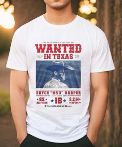 Official The Philadelphia Phillies Are Wanted In Texas July 15, 2024 Bryce Harper MVP All Star Game Shirt, hoodie, sweater, long sleeve and tank top Official The Philadelphia Phillies Are Wanted In Texas July 15, 2024 Bryce Harper MVP All Star Game Shirt