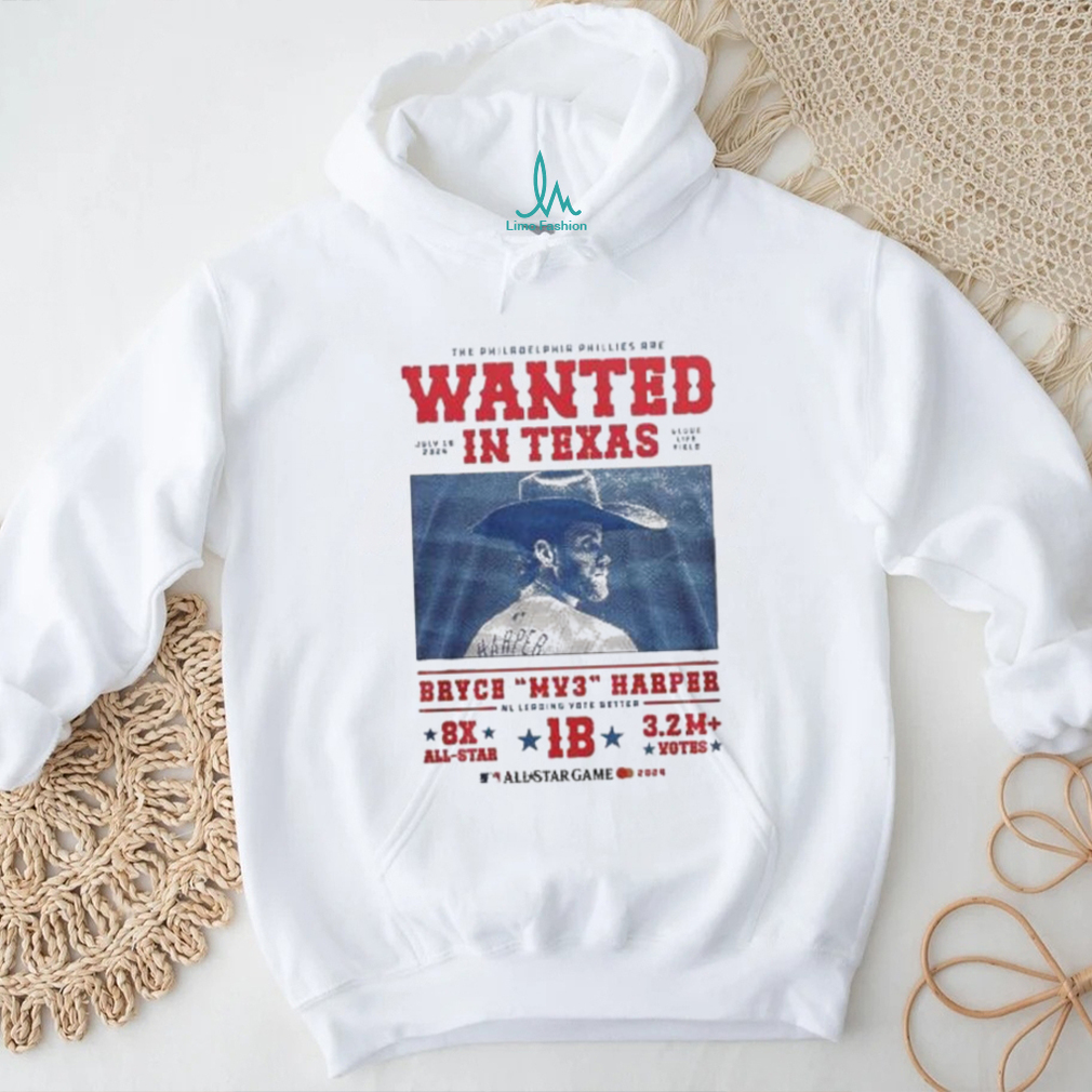 Official The Philadelphia Phillies Are Wanted In Texas July 15, 2024 Bryce Harper MVP All Star Game Shirt Official The Philadelphia Phillies Are Wanted In Texas July 15, 2024 Bryce Harper MVP All Star Game Shirt