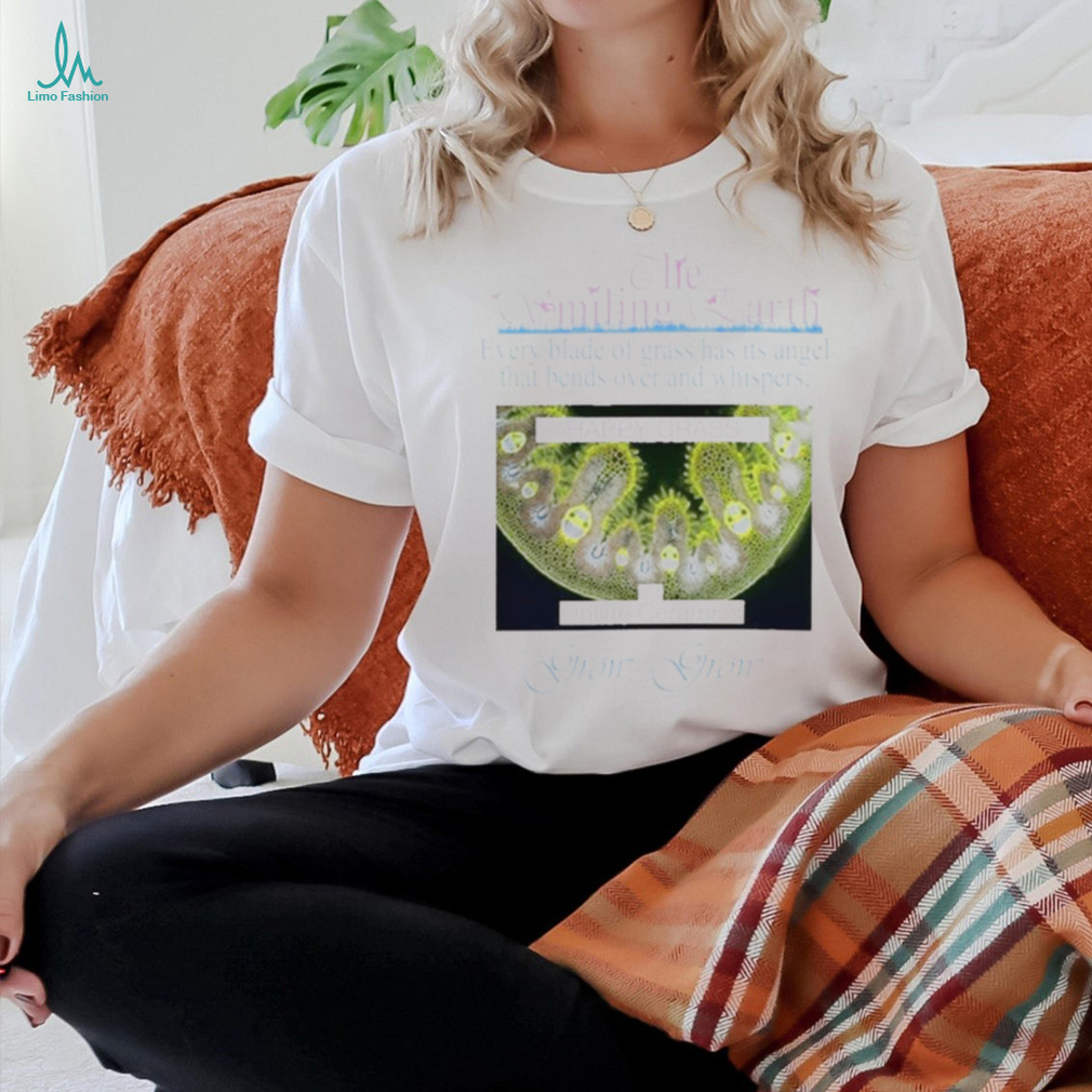 Official The Smiling Earth Happy Grass Grow Grow Shirt Official The Smiling Earth Happy Grass Grow Grow Shirt