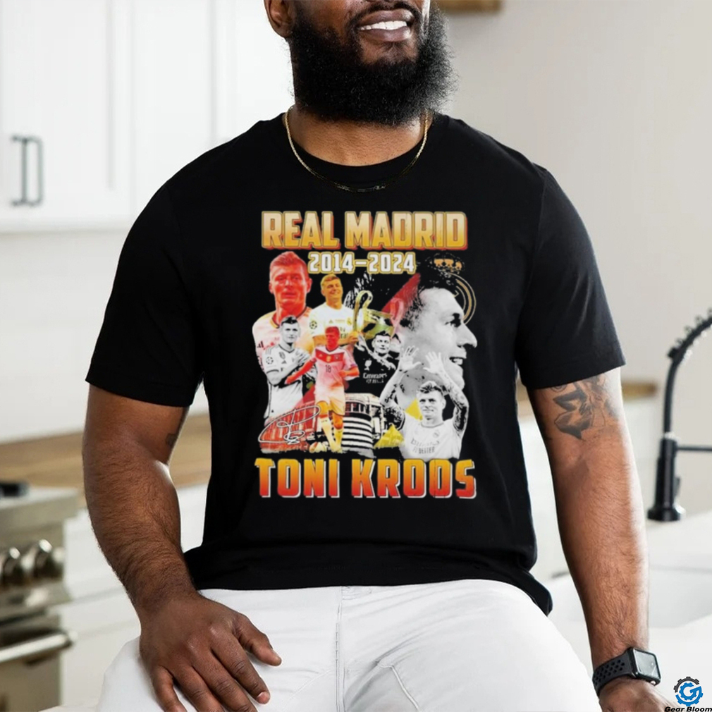 Official Toni Kroos 2014 2024 Forever Legend Of Real Madrid Football Club T Shirt Official Toni Kroos 2014 2024 Forever Legend Of Real Madrid Football Club T Shirt