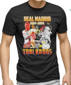 Official Toni Kroos 2014 2024 Forever Legend Of Real Madrid Football Club T Shirt