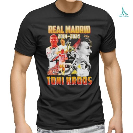 Official Toni Kroos 2014 2024 Forever Legend Of Real Madrid Football Club T Shirt