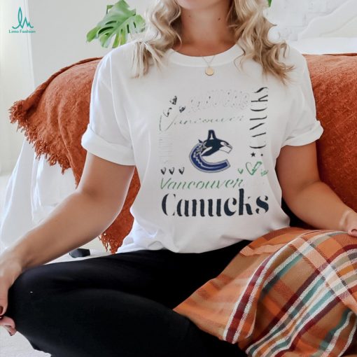 Official Vancouver Canucks G III 4Her by Carl Banks Collage Graphic t shirt