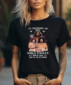 Official WWE In Memory Of Sika Anoa’i June 25 2024 signature thank you for the memories t shirt