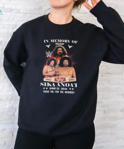 Official WWE In Memory Of Sika Anoa’i June 25 2024 signature thank you for the memories t shirt