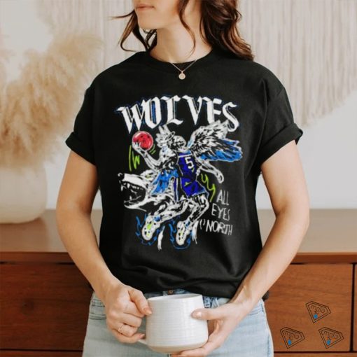 Official Wolves Skeleton All Eyes North Shirt