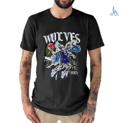 Official Wolves Skeleton All Eyes North Shirt