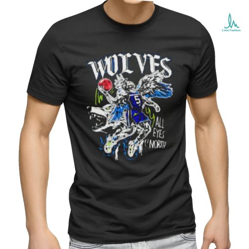 Official Wolves Skeleton All Eyes North Shirt