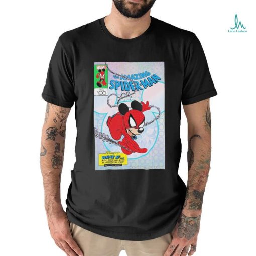 Official marvel Disney 100 Variant Cover Mickey The Amazing Spider Man Unisex T Shirt