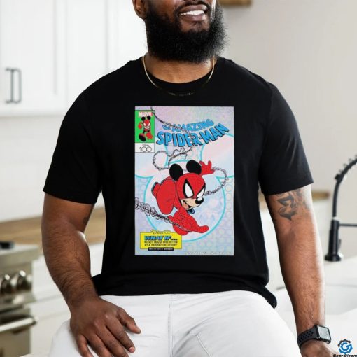 Official marvel Disney 100 Variant Cover Mickey The Amazing Spider Man Unisex T Shirt