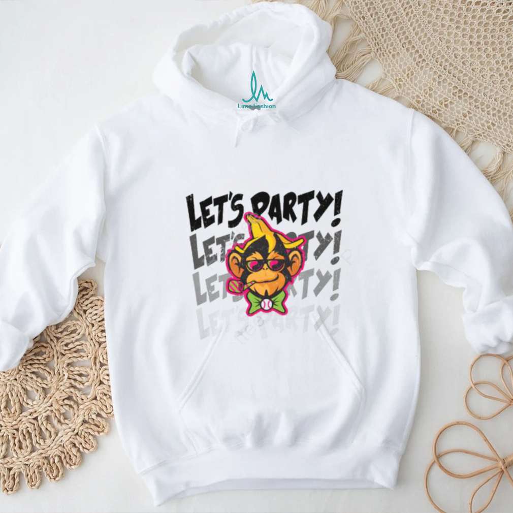 Official the savannah bananas merch party animails let's party shirt Official the savannah bananas merch party animails let's party shirt