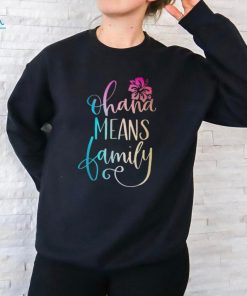 Ohana Means Family Casual Beach Outfit Hawaii Summer Beach T Shirt