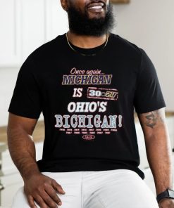 Ohio State Football Fans. Once Again, Michigan is Ohio's Bichigan! Red Long Sleeve T Shirt