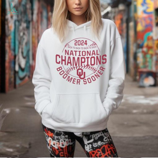 Oklahoma Sooners Back To Back To Back To Back NCAA Division I Softball National Champions Shirt