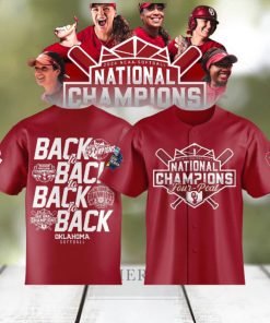 Oklahoma Sooners Four Peat 2024 NCAA Softball Women’s College World Series Champions Jersey Shirt