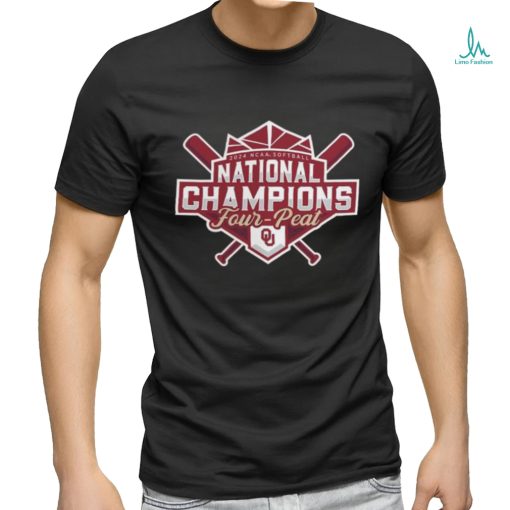Oklahoma Sooners Four Peat NCAA Softball Women’s College World Series Champions Official Logo shirt