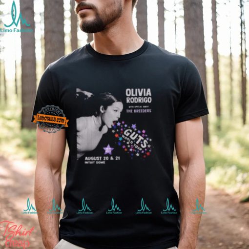 Olivia Rodrigo Guts World Tour On August 20 21 2024 At Intuit Dome Inglewood CA Unisex T Shirt