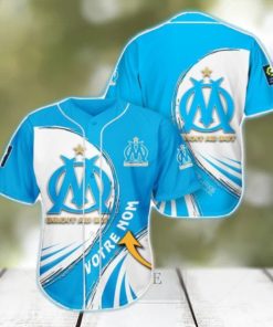 Olympique de Marseille Custom Name 3D Baseball Jersey Shirt Fans Gift Trending