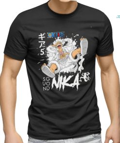 One Piece Monkey D. Luffy Sun God Nika Gear 5 character shirt