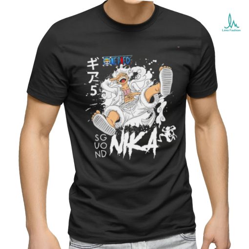 One Piece Monkey D. Luffy Sun God Nika Gear 5 character shirt