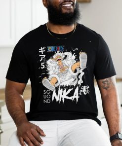 One Piece Monkey D. Luffy Sun God Nika Gear 5 character shirt