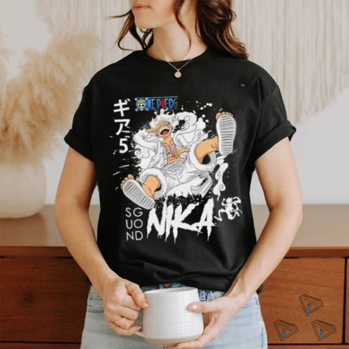 One Piece Monkey D. Luffy Sun God Nika Gear 5 character shirt