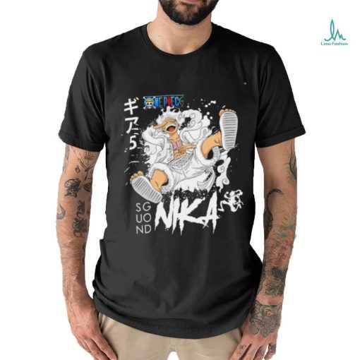 One Piece Monkey D. Luffy Sun God Nika Gear 5 character shirt