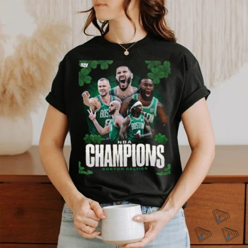 Original The Boston Celtics Are The 2023 24 NBA Champions Banner 18 Secured Shirt