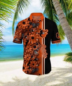 Orioles MLB Flower Summer Aloha Short Sleeve Hawaiian Shirt