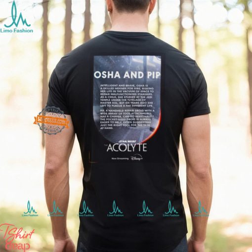 Osha And Pip Character In Star Wars The Acolyte Now Streaming On Disney Two Sides Unisex T Shirt