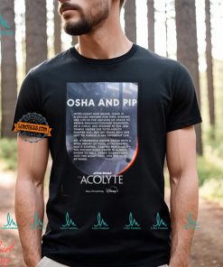 Osha And Pip Character In Star Wars The Acolyte Now Streaming On Disney Two Sides Unisex T Shirt