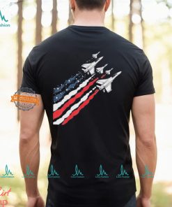 Patriotic Fighter Jet Airplane American Flag Vintage Shirt