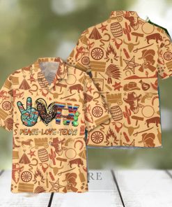 Peace Love Texas Aloha Hawaiian Shirts For Men For Women