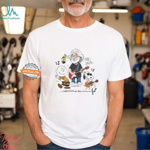 Peanuts Characters Dancing X Jerry Garcia Shirt