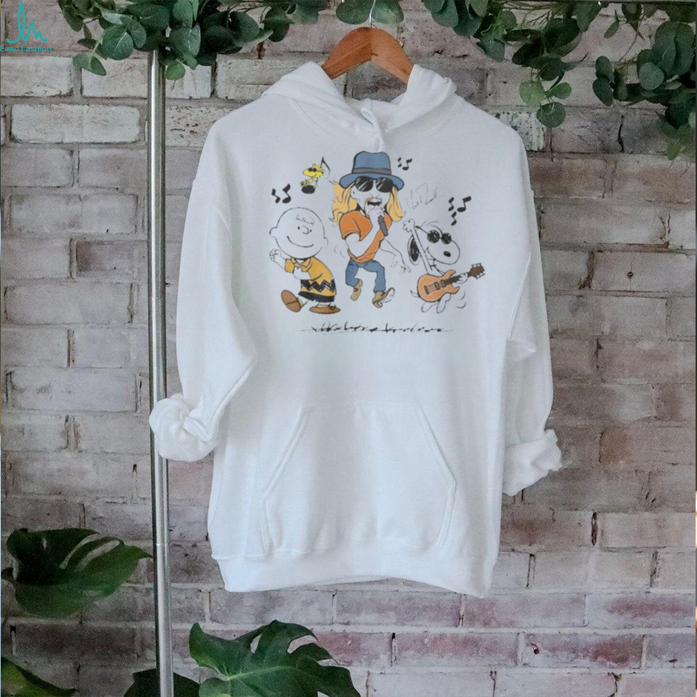 Peanuts Characters Dancing X Kid Rock Shirt Peanuts Characters Dancing X Kid Rock Shirt