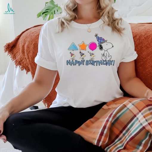 Peanuts Woodstock Snoopy Birthday Shirt